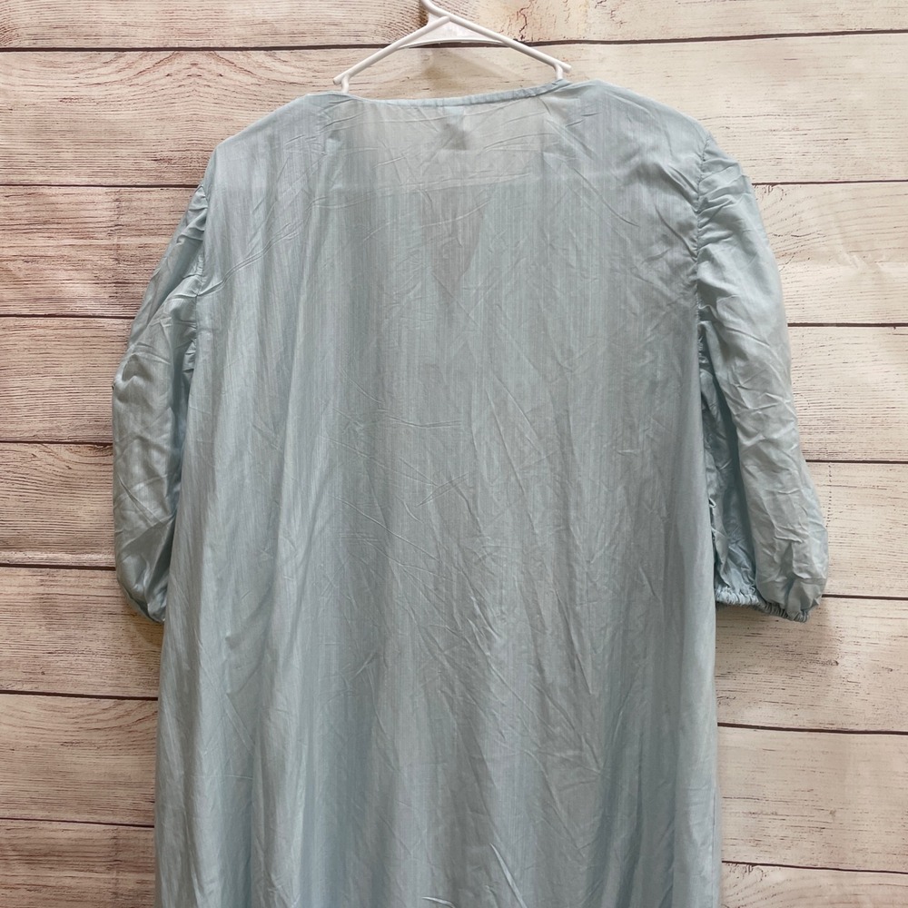ETHNC‎ EMBROIDERED MAXI DRESS IN BABY BLUE - Picture 4 of 9